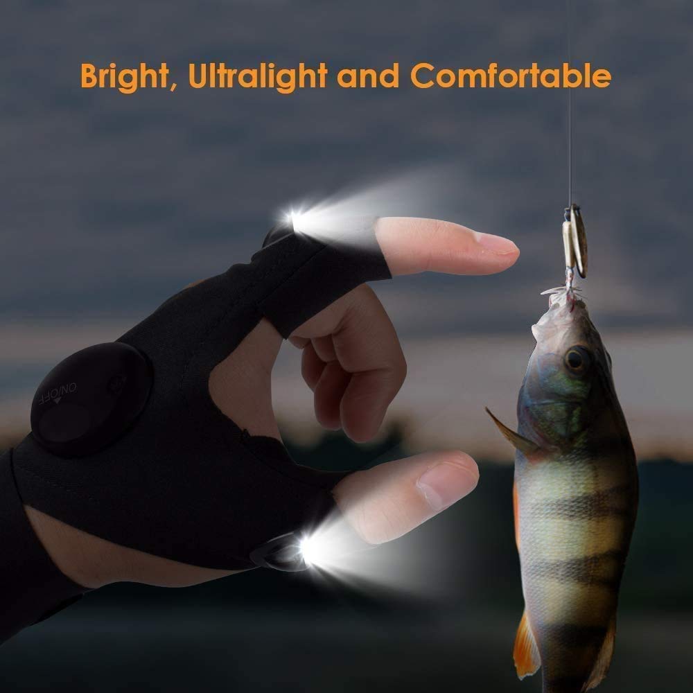 GlowMate: LED Flashlight Gloves for Outdoor Adventures