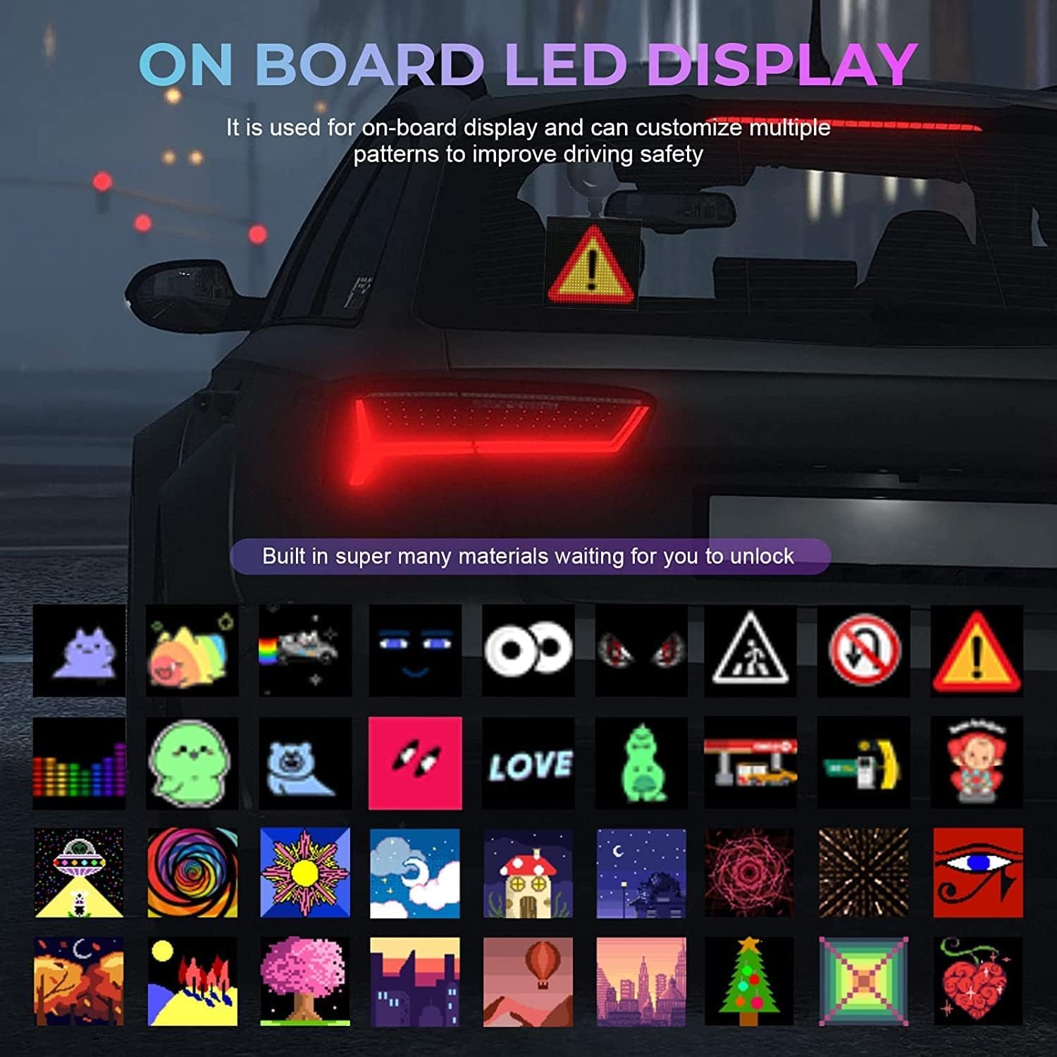 PixelFrame: Interactive Car LED Display with Bluetooth