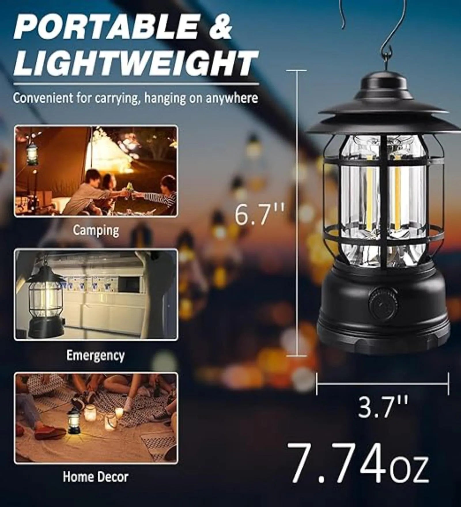 Luminara: Portable LED Camping Lantern